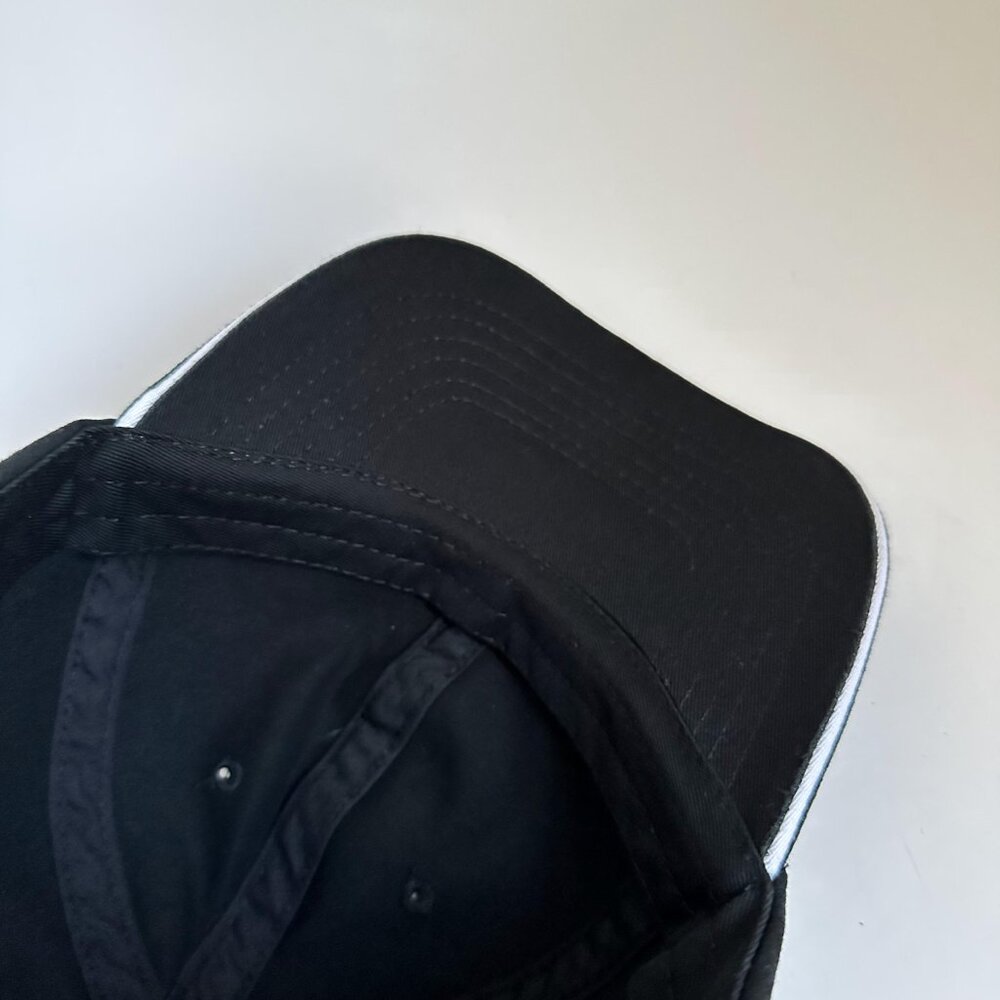 Malibu Mega Cap Inc. Dad Hat Adjustable Strap Back Cap Black 100% Cotton - Picture 8 of 9
